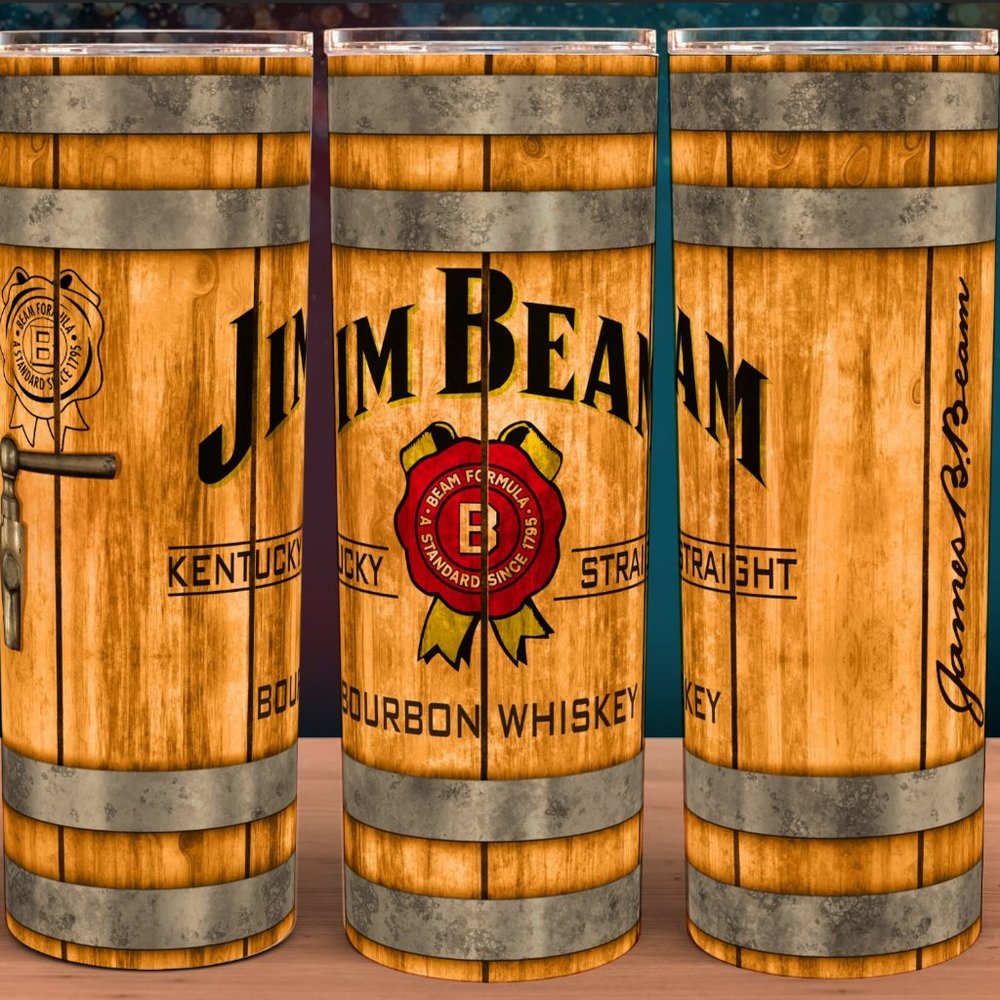Beam Wood Barrel Kentucky Whiskey Tumbler 20oz